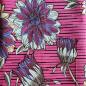 Preview: PURPLE DAHLIAS Afrikanischer Wax Print Stoff